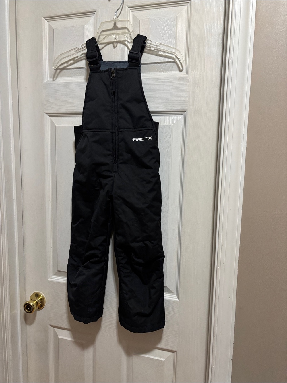 Arctix Kids Black Insulated Snow Overalls